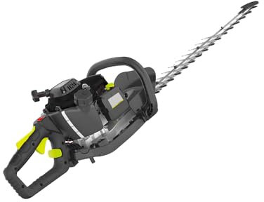 Tagliasiepi a Motore a Scoppio con 22.5CC e Lama in Acciaio Affilata a Laser - Impugnatura Ergonomica, Leggero, Sistema Antivibrazioni, Avviamento Facilitato, 650W, 98x23x22cm