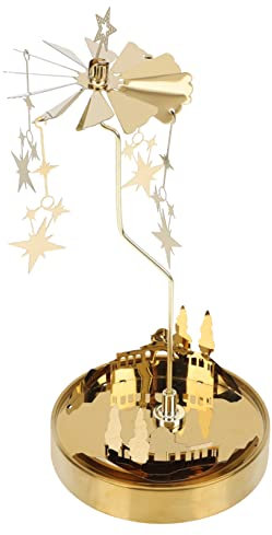 ULDIGI Stilvoller rotierender Kerzenständer romantischer Aromatherapie- für Veranstaltungen und Feiern