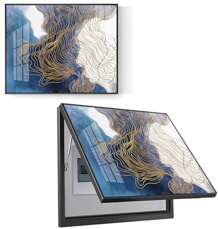 Electric meter wall decoration Creative Electric Panel Decoration Box Distribution Box Decorative Painting Wall Hanging Painting with Hydraulic Rod Supports