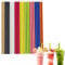 Colored Paper Straws for Craft,100Pcs Biodegradable Disposable Straw,8 Inch 6mm Bore Paper Drinking Straws Coffee Juice Cocktail Straws for Birthday Wedding Baby Shower Party and DIY Decorations