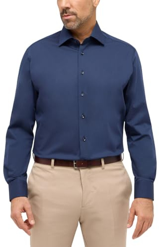 ETERNA Male Performance Shirt unifarben MODERN FIT 45_H_1/1, 1/1, Navy