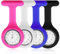 Lot de 4 Montre Infirmiere pour Blouse Montre à Gousset d'Infirmière Montre Infirmière Accessoires Trotteuse Broche en Silicone pour Aides Soignantes et Étudiants Infirmiers à Professionnel Santé
