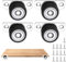 4 Stück Möbelrollen Klein,Ymapinc 32mm Möbel Rollen Gummirollen Side Kleine Rollen für Möbel Mini Rollen Klein Möbelrollen Gummi Mini Rollen für Möbel für Möbel Schubladen Tabletten DIY