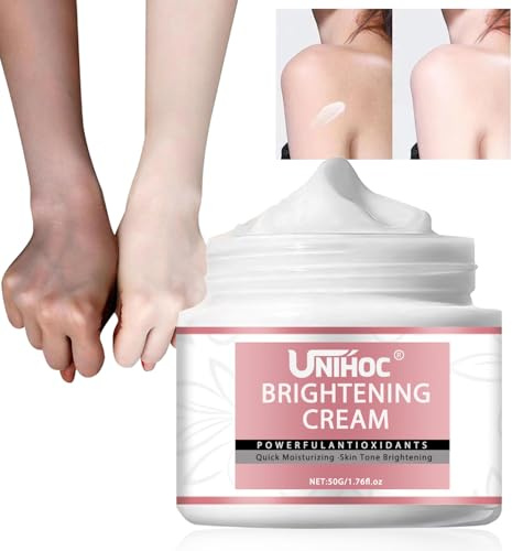 Crema Sbiancante per il Corpo, Crema Schiarente per Zone Intime e Sbiancamento, per Corpo, Ascelle, Ginocchia, Gambe e Interno Coscia, 50g