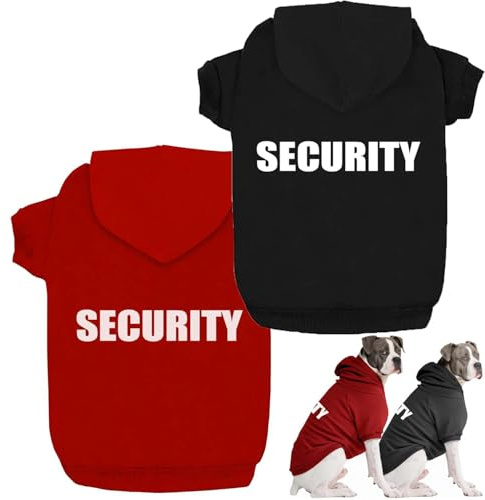 SOADKP Hunde Pullover Kapuzenpulli mit Fleece– Warme Hoodies & Mantel für Kleine Hunde – Bequemer Kapuzenpullover Weicher Hundesweatshirt (Schwarz+Rot/3XL)