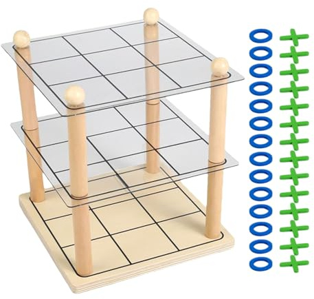 Klassische Brettspiele - 3D -Bildungsstrategie Fun Table Aktivitäten | Getreide für Kinder, Erwachsene, Familien, perfekt für Partys, Schule, Reisen, Klassenzimmer, Wiedervereinigungen und Indoor-