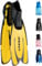 CRESSI Agua Fins Yellow 41/42 - Self Adjusting Flossen für Tauchen, Apnoe, Schnorcheln und Schwimmen, Gelb, 41/42