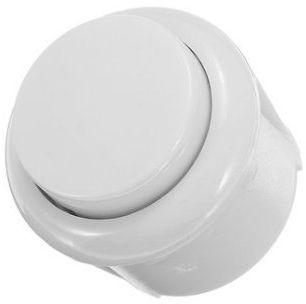 C-FUNN 24 mm Pulsador para Juego Arcade Joystick Controlador Mame-White