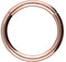 PIERCINGLINE Segmentring Clicker Chirurgenstahl Piercing Ring Nase Ohr Helix Septum Roségoldfarben 0,8 x 8 mm
