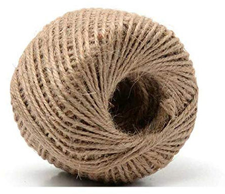 Sipliv 2 mm Cuerda de Hilo de Yute Trenzada de 3 Capas 100 Cuerdas de Cuerda de cáñamo de 100 Metros para Marco de Fotos decoración de Pared, Etiqueta, Envoltura de Regalos, decoración de Bodas