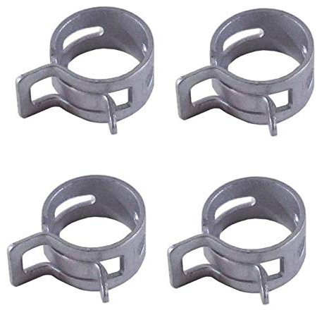 cyclingcolors 4x abrazadera tubo gasolina clip de resorte moto coche cortacésped combustible aire manguera (Ø 10mm - 12mm)