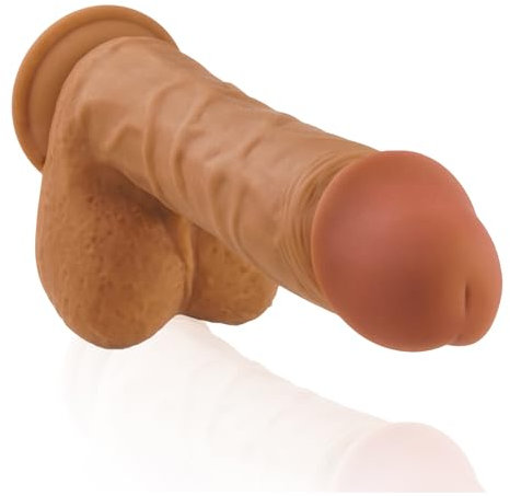 BuyAndFeelGood “REAL, REALER, REALEST” DILDO A DOPPIO STRATO PREMIUM IN SILICONE realistico da 26,0 cm, 24,0 cm o 22,0 cm grande con Ø 5,5/4,8/4,5 cm - sex toy XXL per donne e uomini