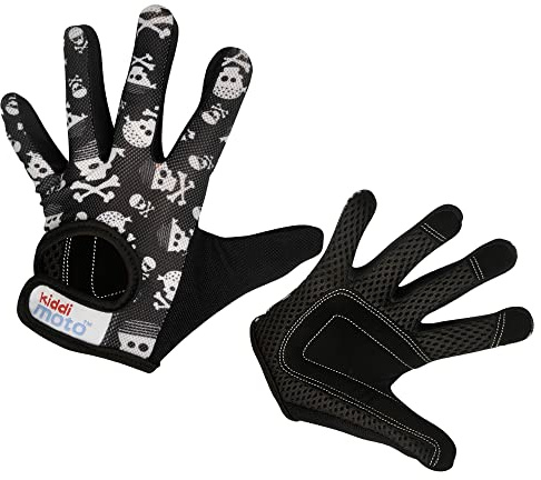 KIDDIMOTO Vollfingerhandschuhe für Kinder – für Kinderfahrrad, Laufrad, Roller und Skateboard (Handschuhe für Mädchen und Jungen) erhältlich in verschiedenen Größen und Designs