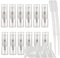TIANZD Pack of 50 Empty 2ml Clear Transparent Glass Fine Mist Pump Spray Bottles Travel Mini Portable Spray Perfume Cosmetic Containers Sample Vials Refillable with Funnel and Dropper