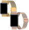 BrynnShop Kompatibel mit Huawei Watch Fit Armband Metall Ersatzarmband Edelstahl Schnellspanner Uhrenarmband für Huawei Watch Fit Elegant Mesh Gewebte Metallarmband (Gold+Roségold,Watch fit)