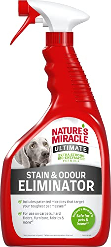 Nature’s Miracle Ultimativer Flecken- & Geruchsentferner Hund - Enzymreiniger für die Beseitigung hartnäckiger Flecken, Geruchsneutralisierer mit Frischeduft, 946 ml