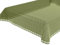 BEAUTEX Moa Weichschaum Tischdecke mit Fransen, Garten, Balkon, Terrasse, Camping - Oval 160x220 cm, Hellgrün