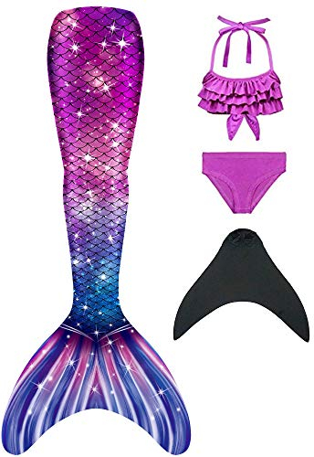 shepretty meerjungfrauenflosse mädchen,4PC,xiaoheiR8-130