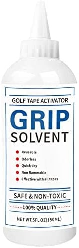 AMRTA Golf Club Regripping Kit Tape Strips Hook Blade Rubber Vise Clamp Quality Double Sided Adhesive Knife Remover Tool for Irons Putters (150ml)