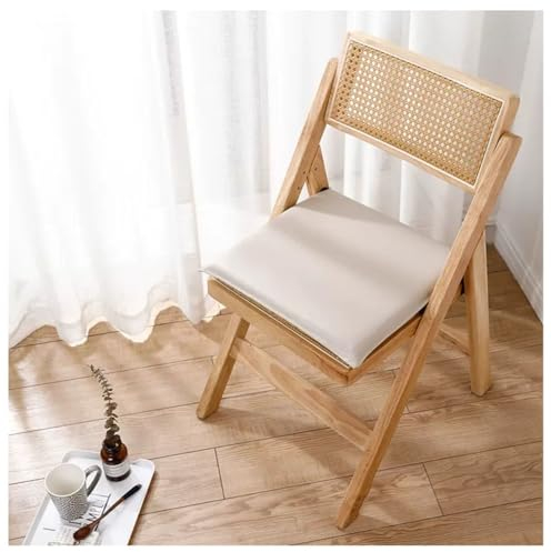 BIRLD Wasserdichtes Leder Stuhlkissen/Sitzkissen, Weiche Und Bequeme Memory Foam Stuhlpolster, rutschfeste Quadratische Sitzpolster Mit Reißverschluß (Color : Coffee, Size : 40 * 40 * 4.5cm)