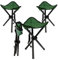 PraTiKo Life Set di 3 Sgabelli Pieghevoli e Portatili Sedie per Campeggio, Sgabello Campeggio 3 piedi Pesca, Giardinaggio, Spiaggia Camping (Verde)