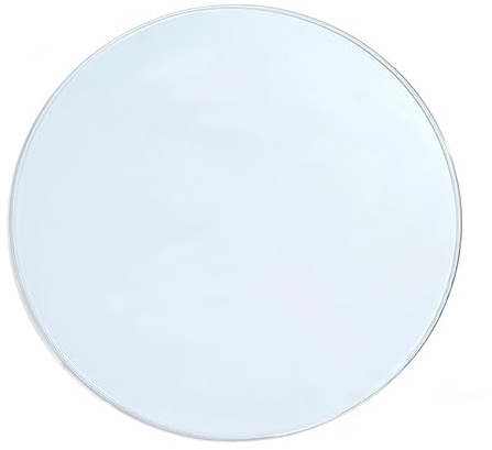 Dessus De Table Ronde En Verre Trempé, Transparent Plateau De Table Durable Plateau Bureau, Pour Salle À Manger/Table Basse, Dessus De Table En Verre Trempé 70 CM ( Color : Clear , Size : 78CM(31INCH)