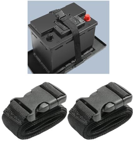 Battery Box Strap, Adjustable Buckle, Automatic Fastening Strap and Towing 2 Pack (39, Quick Release)