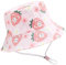 Malaxlx Kleinkind Sonnenhut Erdbeer Kaninchen Rosa Fischerhut Kinder UV Schutz Sommerhut Strandhut Bucket Hat Eimer Hut für 2-4 Jahre Mädchen Jungen