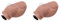 Schuh Charms Für Crocs - Zubehör Sticker, Lustige Zehen, Fake Toe Clog Schuhe Für Frauen Und Karneval, Halloween (2PCS Behaart)
