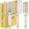 Luxuriöses Haarbürsten-Geschenkset von Lily England - 4-teilige professionelle Styling-Kollektion - Premium Geschenksets für Damen - Elegante Geschenke für alle Haartypen - Beige