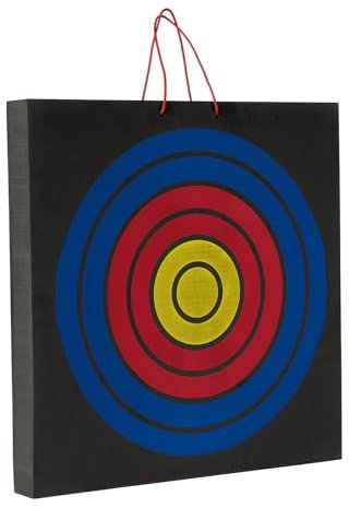 Zielscheibe Bogenschießscheibe Eva Foamscheibe Tragbares Outdoor Bogenschießen Ziel mit Tragegriff 50 x 50 x 5 cm für Bogensport