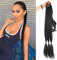 HSAJS Geflochtener Pferdeschwanz Haarteil Synthetische Lange Zopfverlängerung Haarsträhnen Ponytail Extensions Hitzbeständig Haarverlängerung