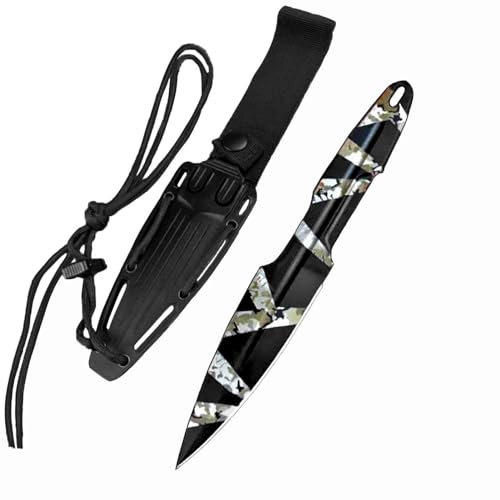 Kleines handliches werkzeug stahl messer scharf rutschfest bunt Survival Tragbare Camping outdoor messer edc Jagdmesser Gürtelmesser Taschenmesser N690 Neck knife gegen feststehendes messer scheide