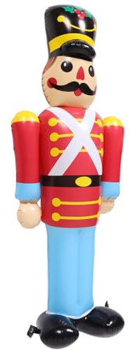 Toyvian Christmas Inflatables Nutcracker Soldier Blow up Christmas Soldier Yard Decorations Outdoor Nutcracker Blow Up Decorations for Xmas Party Holiday Indoor Eve Lawn Decor