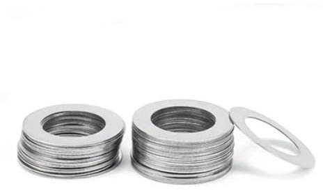 10 Stück/100 Stück M3 bis M40 0,1 mm 0,2 mm 0,3 mm 0,5 mm 1 mm Edelstahl-Unterlegscheibe, ultradünne Dichtung(M7x10 50pcs,0.5mm thickness)
