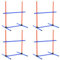 mioule 4-Pack Agility Set Hunde Groß Klein, HüRden Set - Hundesport - Slalomstangen Hund - Agility HüRden