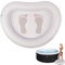 Bassin de bain gonflable pour les pieds de piscine, bain de pieds de piscine pour piscines hors sol, piscines propres pieds, traitement spa à domicile (taille : avec impression d'empreintes de pieds)