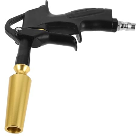 Operitacx Heavy-Duty High-Pressure Air Blow Gun Pneumatic Compressed Air Duster with Airflow for Car Interior Detailing Keyboard Cleaning and Workshop Surfaces Ergonomic Metal Tool for