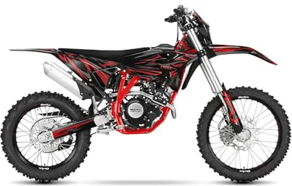 Arider Motorrad Dekor passend für Beta RR 125 LC 2021-2024 Bj. 2021-2026 – Motorrad Grafik Kit Decal Kit Tuning Folie – Kratzfest UV-beständig blasenfrei – Racing Graphic Kit | Rot