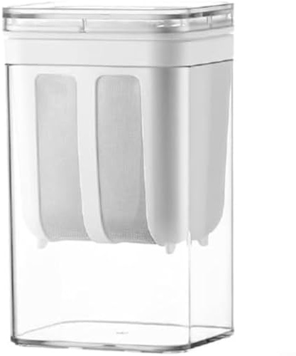 Colino riutilizzabile per yogurt con coperchio, 1800 ml, per yogurt greco con filtro a rete fine in acciaio inossidabile 304, separatore di formaggio di grande capacità, per latte e succo di frutta