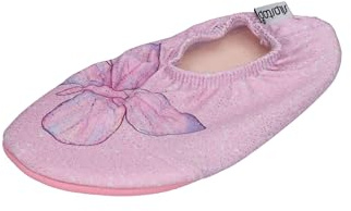 Slipstop Kinder Hausschuhe Badeschuhe Peri Schmetterling rosa