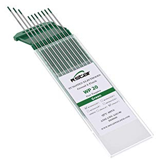 WP (PUR) Les électrodes Lanthane Tig les électrodes de tungstène Ø1.6 *175MM 10PC électrodes pour soudure TIG universe- vert
