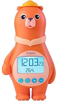 Oregon Scientific - Wecker Bär mit Temperatur Innen (orange) - BC100