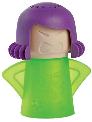Minkoll Mikrowelle Reiniger, Angry Mama Ofen schnelle Aktion Dampf Küche Gadget Tool, (lila grün)