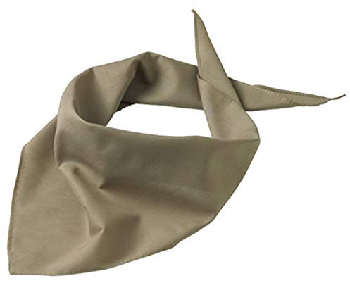 Druckecke Hundehalstuch mit Pfoten und Wunschname Bestickt | 18 Farben (Khaki)