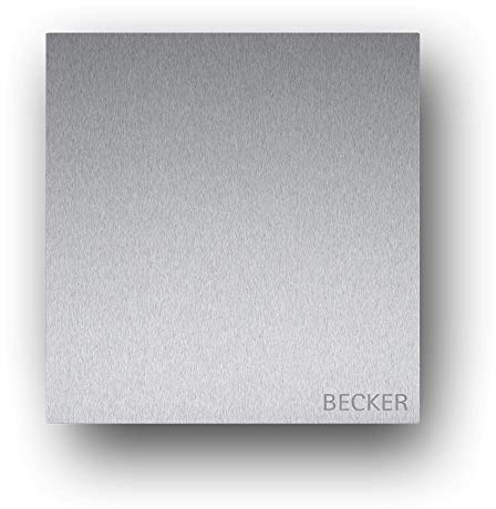 Briefkasten Edelstahl B1 Light Steel, moderner Premium Design Wandbriefkasten ohne Zeitungsfach mit Namensbeschriftung