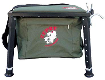 Zepre Panchetto a 6 Tasche con Tessuto Oxford con appoggiacanne Misure Sedile+Borsa 28x38x20 Piedi allungabili 26x40