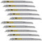 10 x SabreCut SCRS1531L_10 240 mm 5 TPI S1531L Lames de scie sabre à coupe très rapide compatibles avec Bosch Dewalt Makita et bien d'autres
