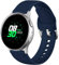 Dirrelo Sportivo Cinturino Compatibile con Samsung Galaxy Watch Active/Active 2 40mm/44mm, Ricambio in Silicone per Galaxy Watch 42mm/Gear Sport/Gear S2 Classic/Garmin 20mm da Donna Uomo, Blu Navy S
