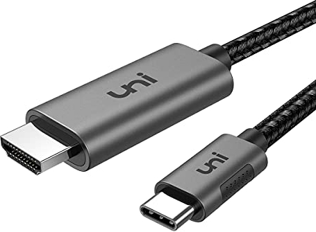 uni USB C to HDMI Cable (4K@60Hz), 4.5m USB Type C to HDMI 2.0 Cable (Thunderbolt 4/3 compatible) for MacBook Pro, iPhone 15 Series, MacBook Air, iPad Pro, Surface Book, Samsung etc.
